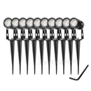 10X Garden Lights LED Spotlights Landscape Outdoor Waterproof 5W Floodlight 12V Cool Light