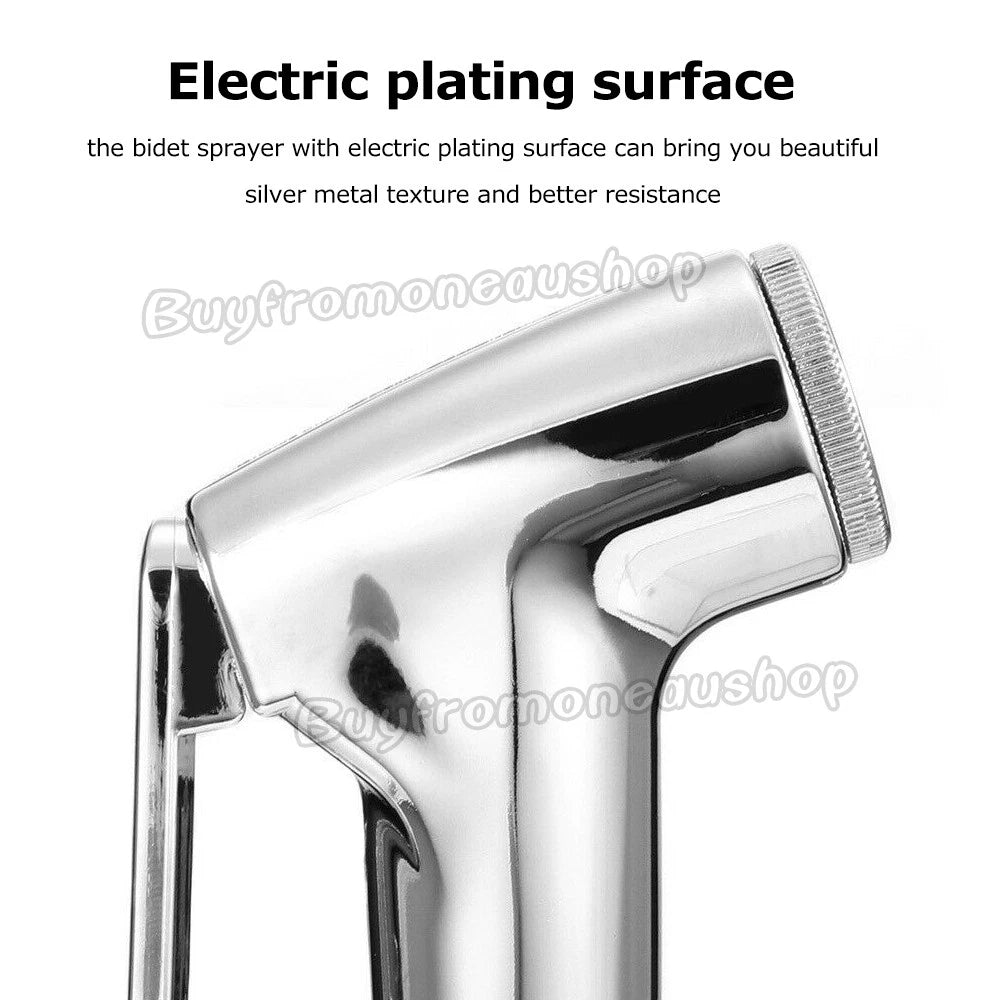 Bidet Douche Toilet Sprayer Shattaf Shower Head Hose Spray Kit Handheld Bathroom