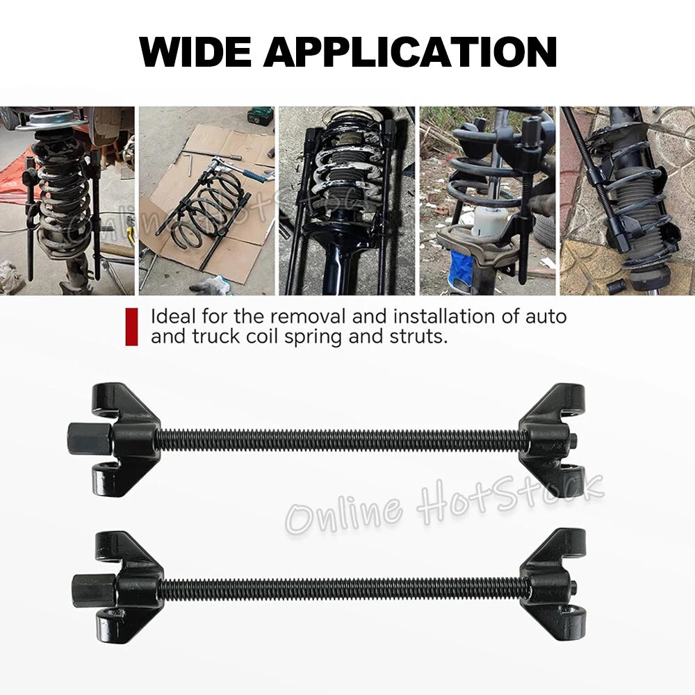 2X Coil Spring Shock Compressor Heavy Auto Remover Installer Suspension Tool Kit