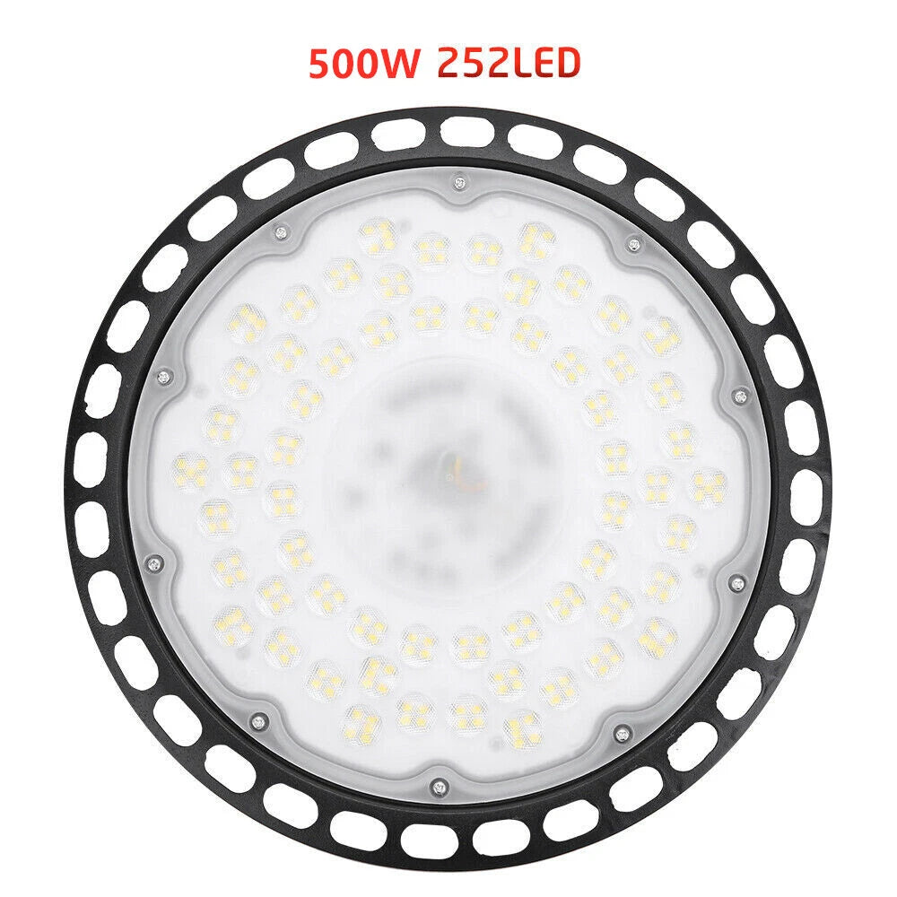 High Low Bay LED Lights 500W UFO Industrial Workshop Warehouse Factory Lamp