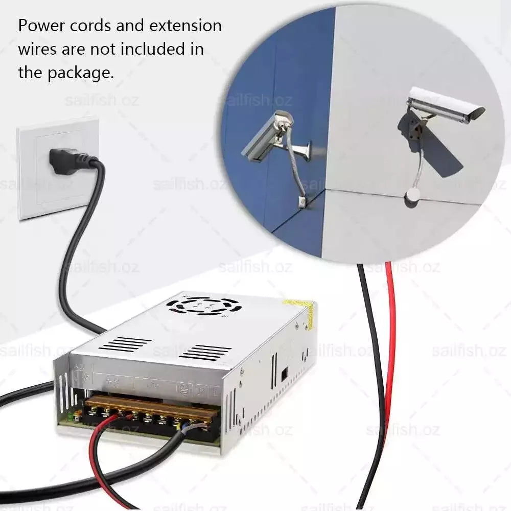 Power Supply Adapter Transformer Driver AC 240V To DC 12V 30A 360W AC/DC