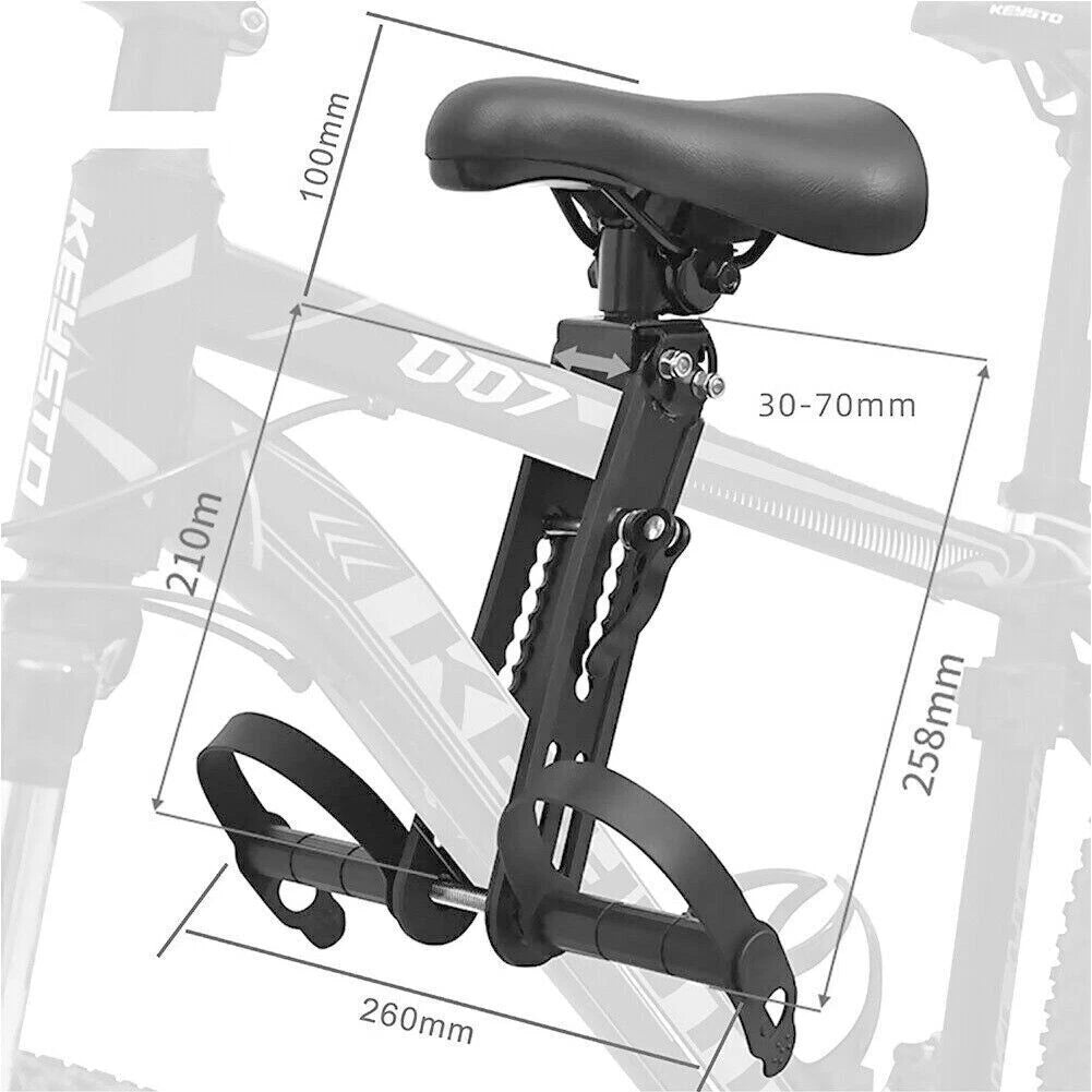 Bike Front Mounted Child Seat Kids Top Tube Bicycle Detachable Child Armrest AU