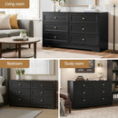 📦6 Chest of Drawers Tallboy Cabinet - LEIF Black