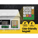 ✅40KG Digital Kitchen Scale Electronic Weighing Shop Market Commercial LCD