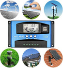 ✅100A MPPT Solar Panel Regulator Charge Controller 12V/24V Auto Focus Tracking