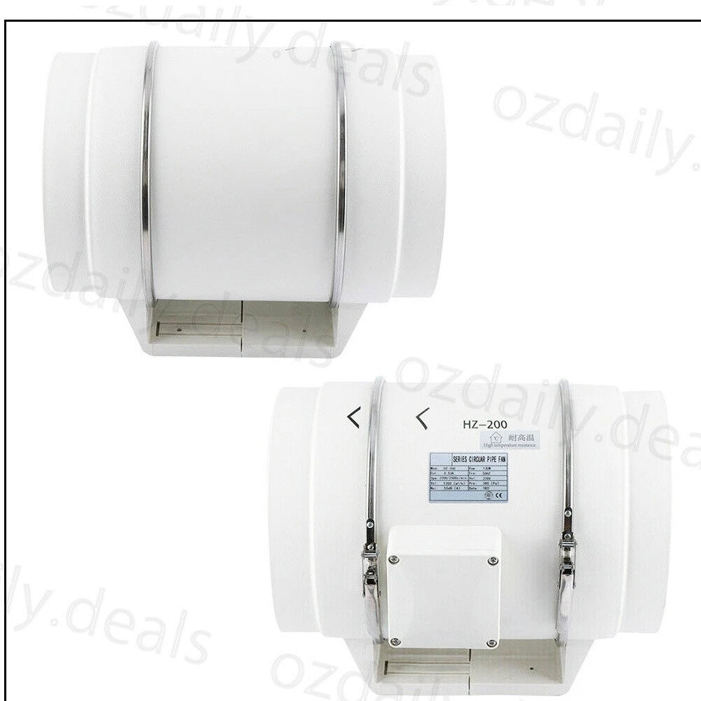 6 Extractor Fan Duct Hydroponic Inline Exhaust Vent Industrial+Remote New
