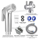 ✅Bidet Douche Toilet Sprayer Shattaf Shower Head Hose Spray Kit Handheld Bathroom