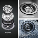 ✅Kitchen Sink 60X45CM Stainless Steel Basin Single Bowl Silver