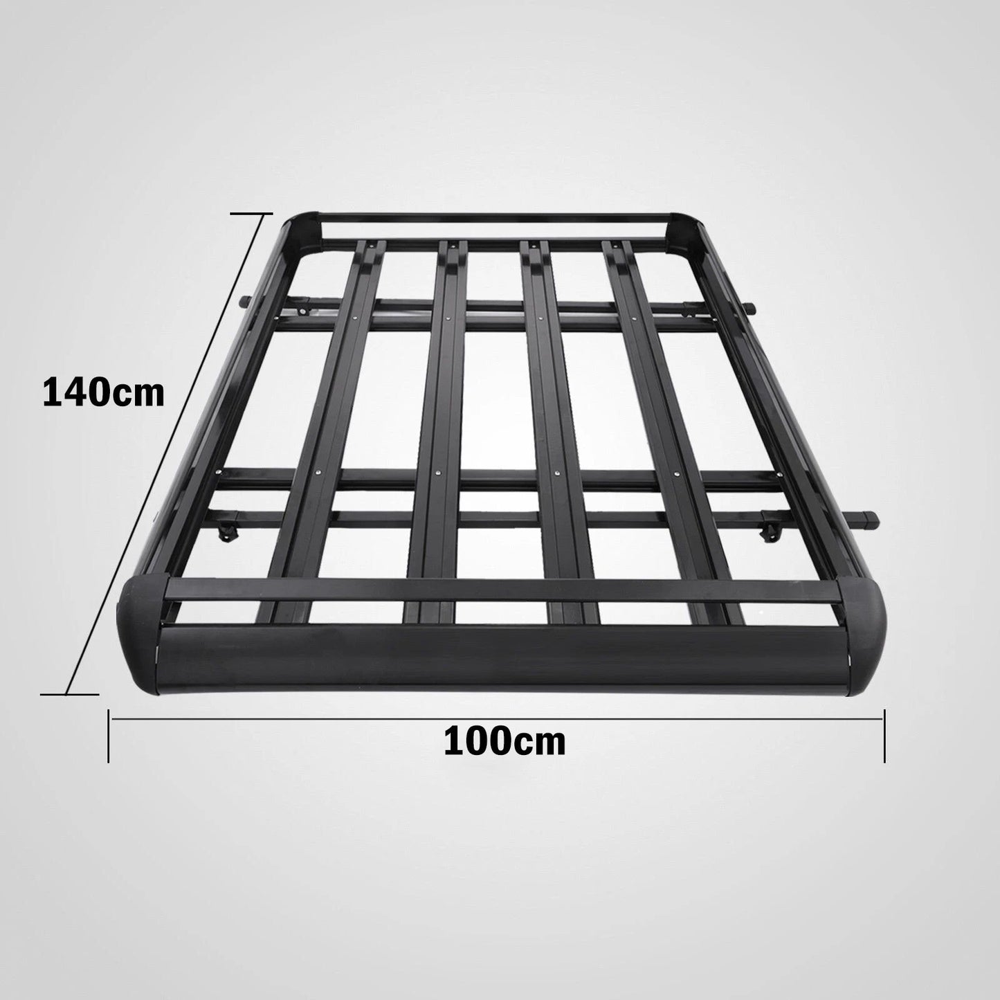 1.4M Aluminium Alloy Car 4WD 4x4 Roof Rack Basket Cargo Luggage Carrier Box Bar