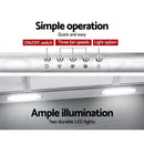 ✅900mm Range Hood 90cm Rangehood Kitchen Canopy LED Light Stainless Steel