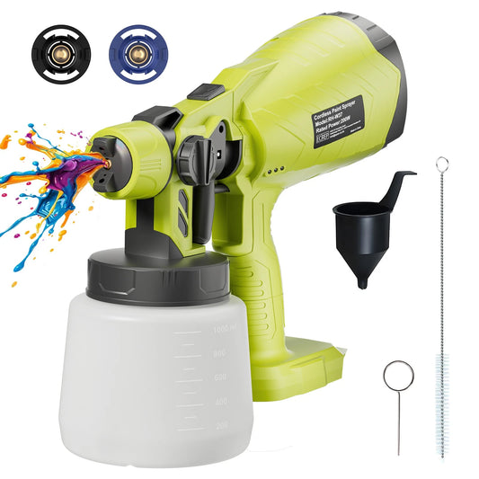 Cordless High Pressure Airless Spray Gun Paint Sprayer For Ryobi P108 Battery AU