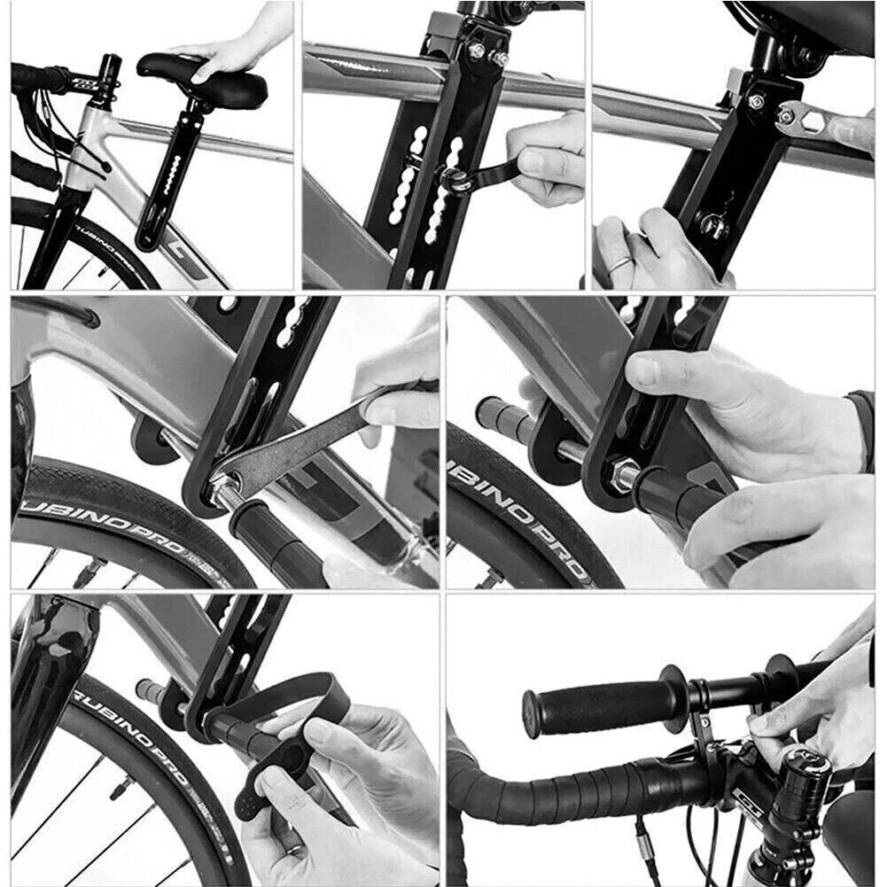 Bike Front Mounted Child Seat Kids Top Tube Bicycle Detachable Child Armrest AU