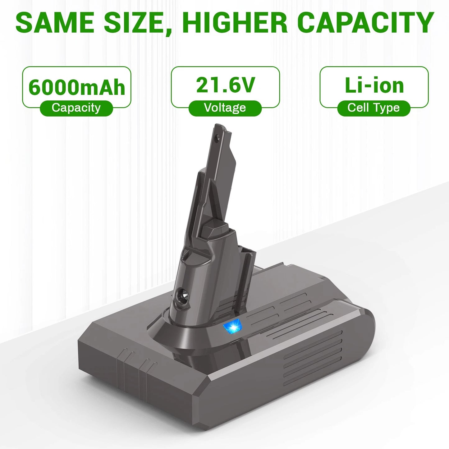 21.6V 6000mAh Battery For Dyson V7 Battery SV11 Motorhead Animal Absolute Vacuum
