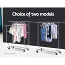✅Clothes Rack Airer Double Rail Stand Metal Adjustable Hanger Portable