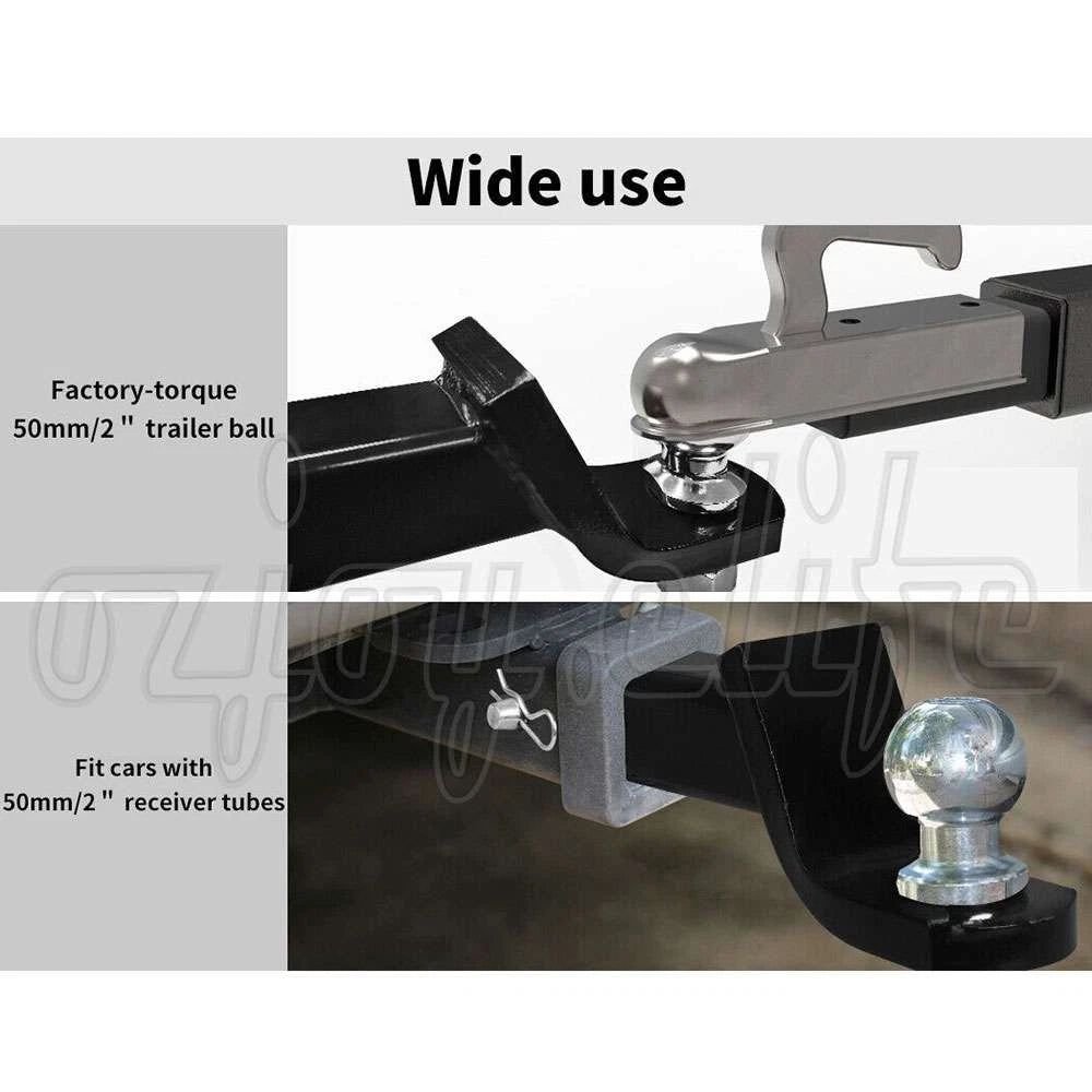 2" 50mm Towbar Tongue Tow Bar Ball Mount Hitch Trailer 4WD Car Caravan Boat New