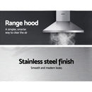 ✅600mm Range Hood 60cm Rangehood Kitchen Canopy LED Light Stainless Steel