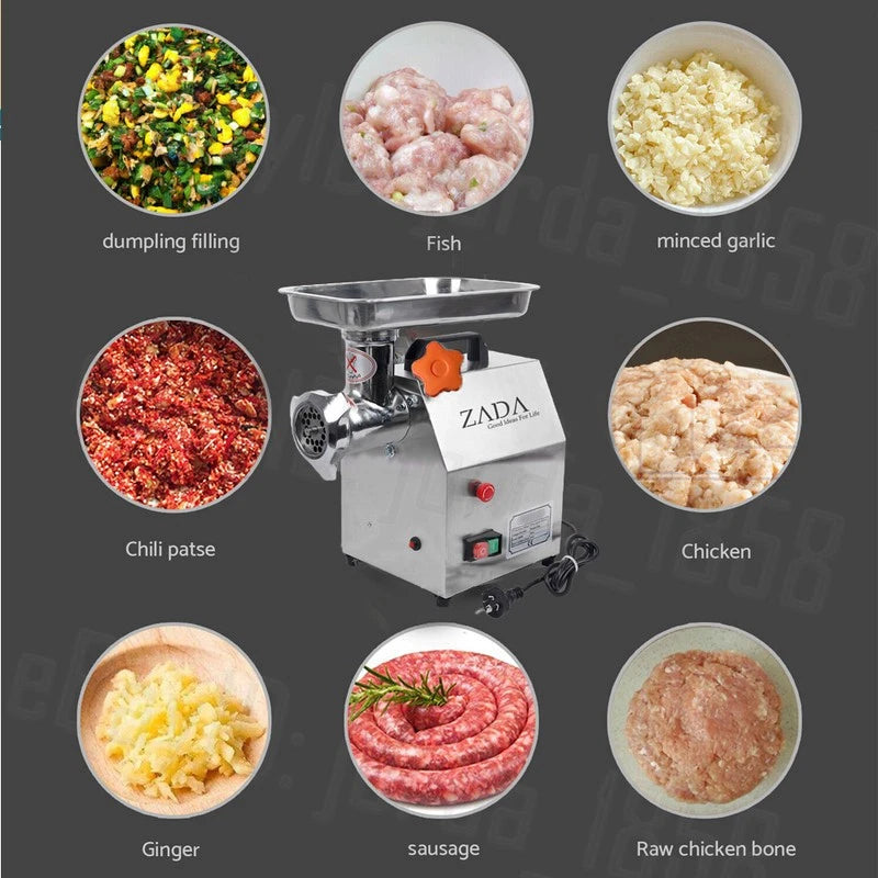 2200W Commercial Meat Grinder Electric Mincer Sausage Filler Maker 320kg/h