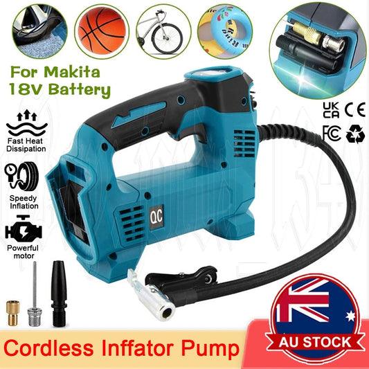 For Makita 18V Cordless Car Tyre Inflator Pump Air Compressor Battery Charger AU