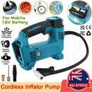 For Makita 18V Cordless Car Tyre Inflator Pump Air Compressor Battery Charger AU