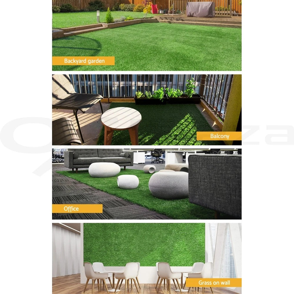 Synthetic Artificial Grass Fake Lawn Turf 1mx10m Plant Olive