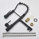 ✅Black Kitchen Mixer Taps 360° Swivel Pull Out Spout Spray Sink Faucet Brass