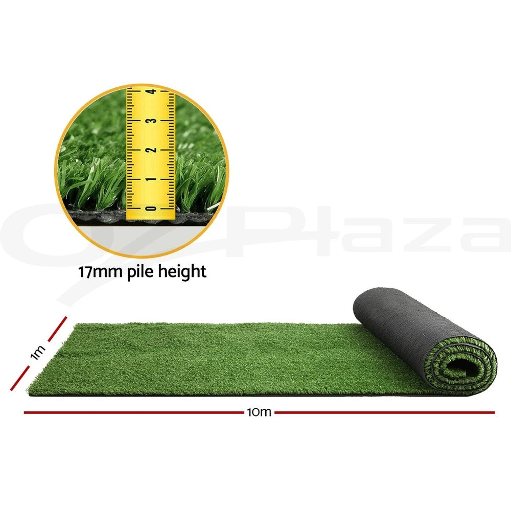 Synthetic Artificial Grass Fake Lawn Turf 1mx10m Plant Olive