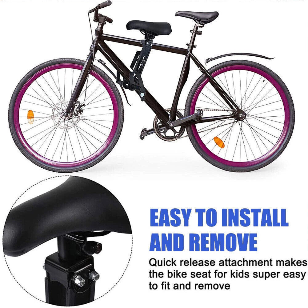 Bike Front Mounted Child Seat Kids Top Tube Bicycle Detachable Child Armrest AU