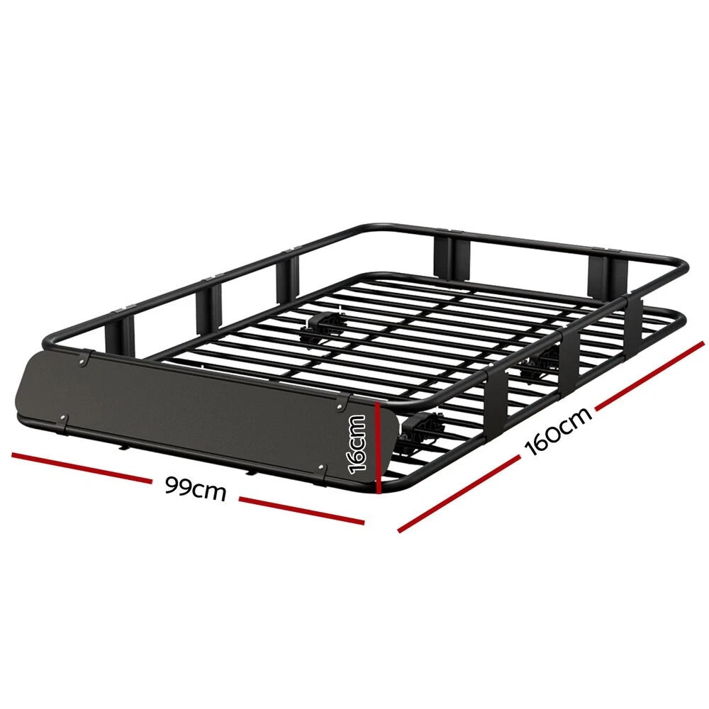 Universal Roof Rack Basket Car Luggage Carrier Steel Vehicle Cargo 160cm