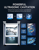 ✅Ultrasonic Cleaner with Heater & Timer for Glasses Earrings Auto Parts More 3L