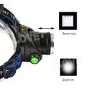 ✅100000LM LED Headlamp Rechargeable Zoomable Headlight XML T6 Head Torch