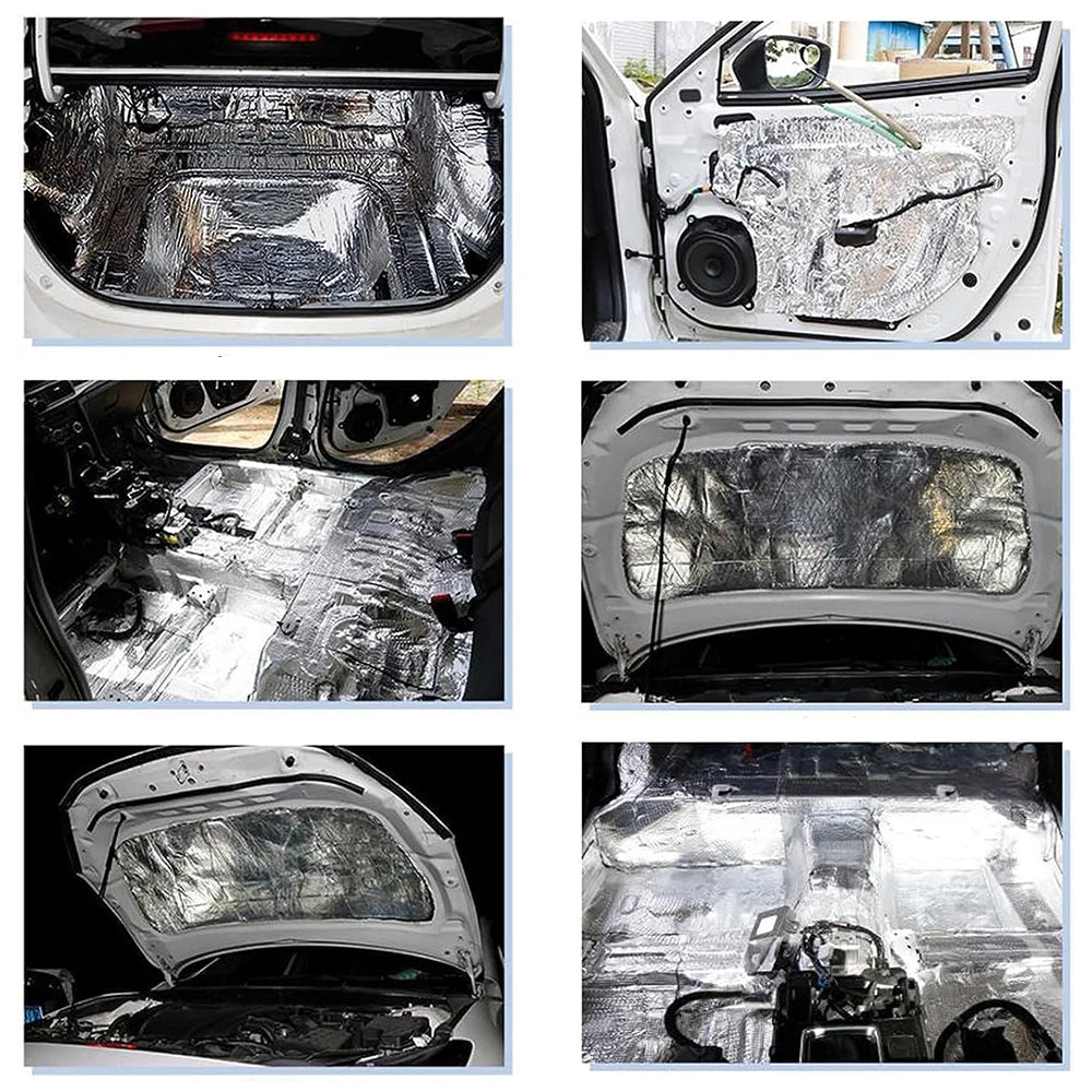 10sqm Sound Deadener Heat Proof Insulation Noise Proofing Foam Car Auto Shield