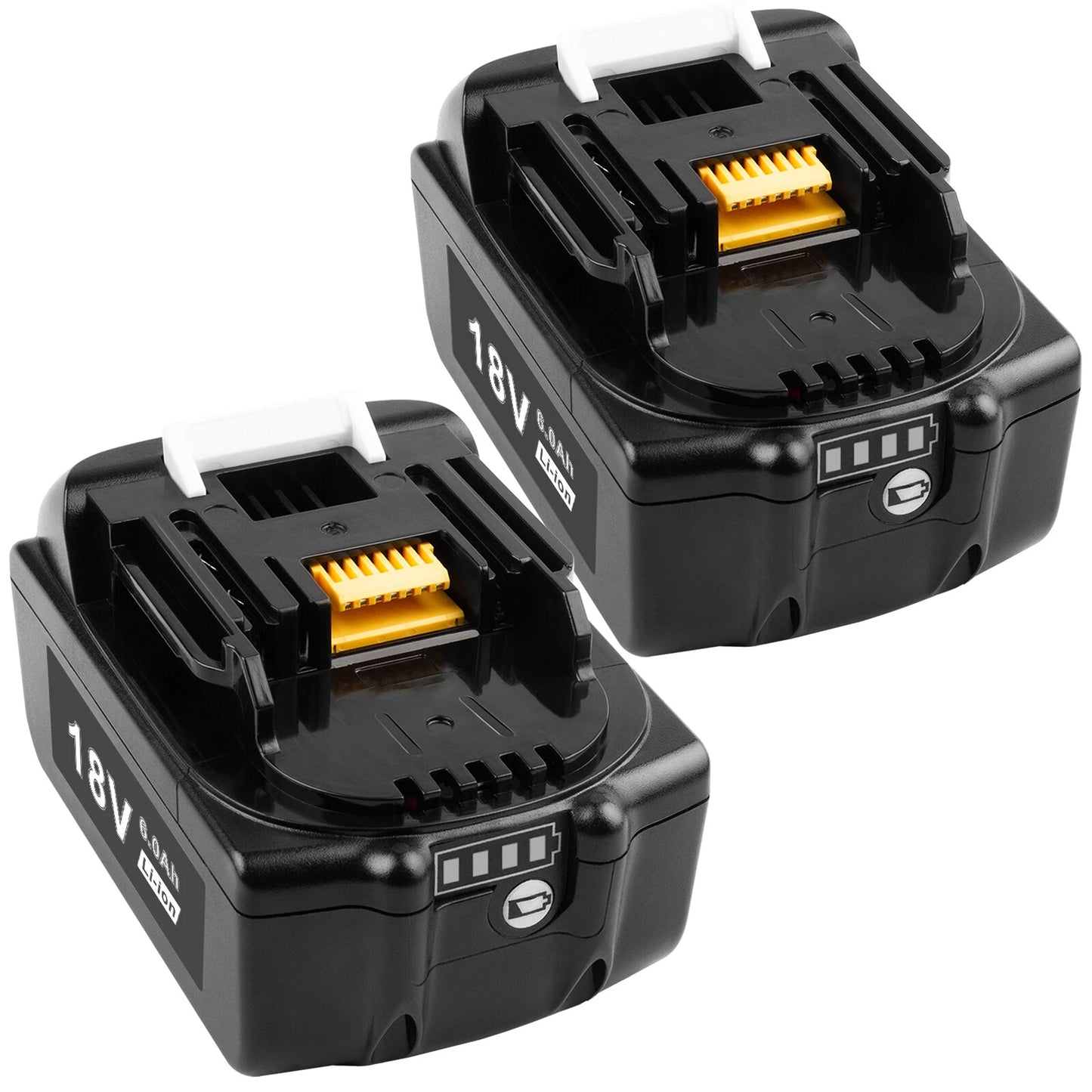 2 Pack 6.0AH Battery For Makita 18V for LXT BL1860 BL1840 BL1830 BL1850 Li-Ion