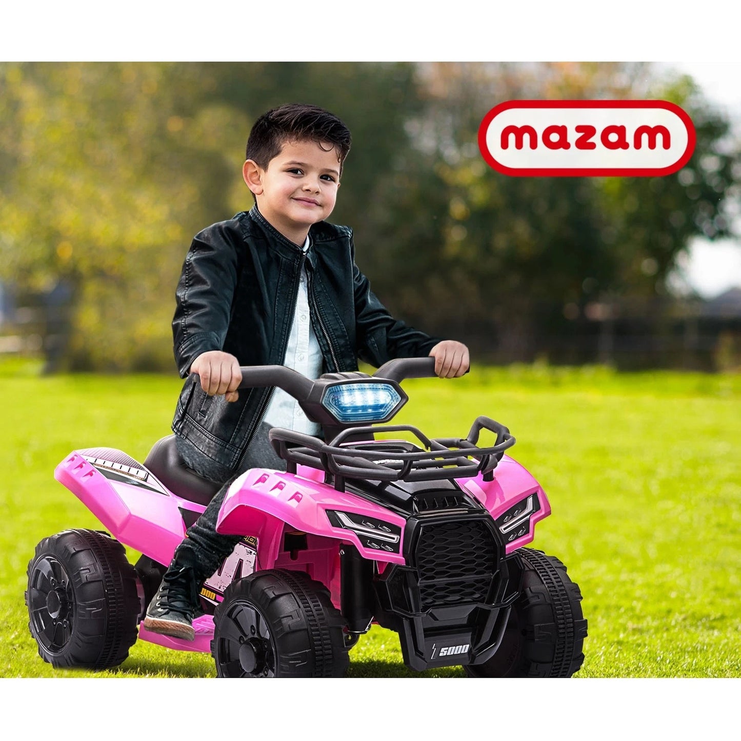 Kids Electric Ride-On Quad Bike, Pink