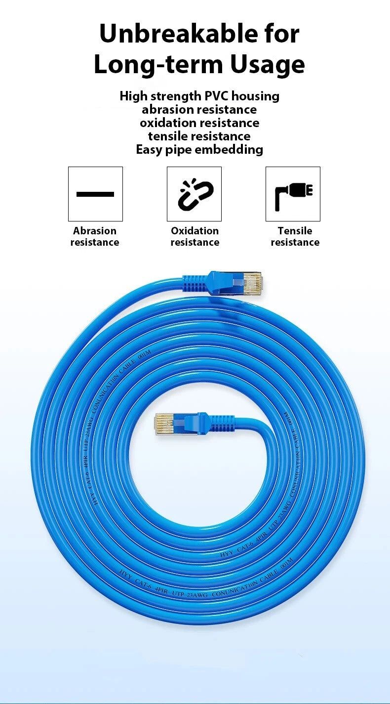 White 305m Premium Cat6 RJ45 Ethernet LAN Network Cable Multi colors - CHEAPEST