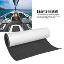 240×90cm Boat Decking EVA Foam Sheet Marine Yacht Teak Flooring Carpet Dark Grey