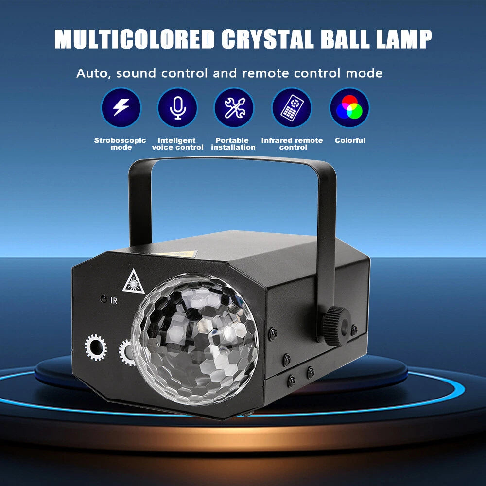 5V Laser Stage Disco Lights Party Lights LED RGB DJ Shows Projector Remote AUS