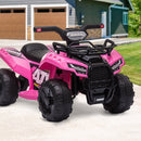 Kids Electric Ride-On Quad Bike, Pink