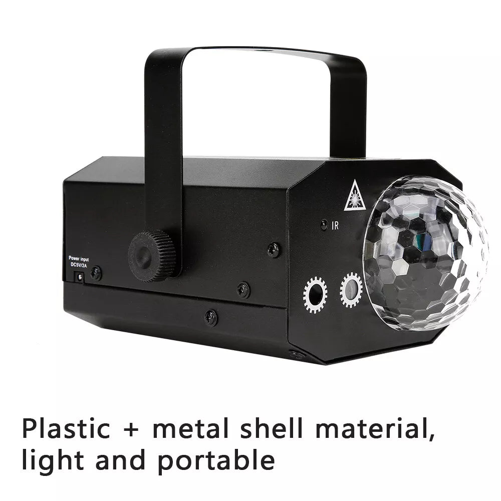 5V Laser Stage Disco Lights Party Lights LED RGB DJ Shows Projector Remote AUS