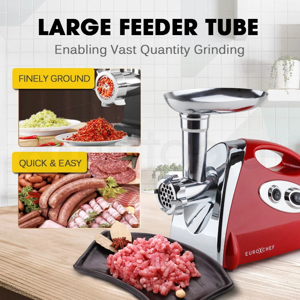 Electric Meat Grinder Stainless Steel Sausage Filler Mincer Kibbe Maker