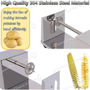 ✅Stainless Steel Potato Twister Tornado Slicer Cutter Vegetable Spiral Machine AU