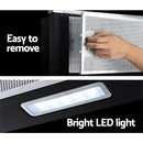 ✅600mm Range Hood 60cm Slide out Rangehood Kitchen Canopy Stainless Steel