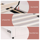 📦King Single Bed Frame with Storage Drawer LED Headboard Velvet Platform