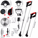 ✅Cordless Electric Grass String Trimmer Lawn Cutter Brush Mower Whipper Snipper