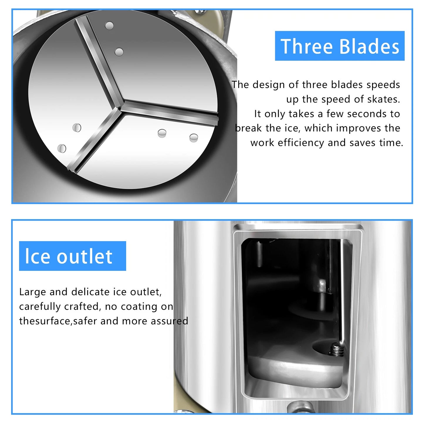 Electric Ice Crusher Shaver Snow Cone Maker Commercial Machine 250W