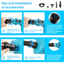 ✅Cordless Leaf Blower Electric Handheld Dust Cleaner w/ Charger & Tube +2 Battery