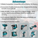 Car Charger for Makita 18V Battery Cigarette Lighter Plugs, 1/4 Size of DC18RC