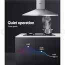 ✅900mm Range Hood 90cm Rangehood Kitchen Canopy LED Light Stainless Steel