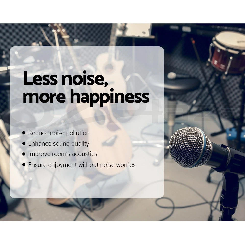 40 pcs Acoustic Foam Sound Absorption Panels Eggshell 50X50X5CM