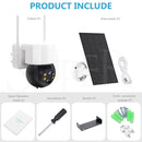 ✅Solar Security Camera IP Battery Powered Outdoor Wireless WiFi CCTV PTZ Camera