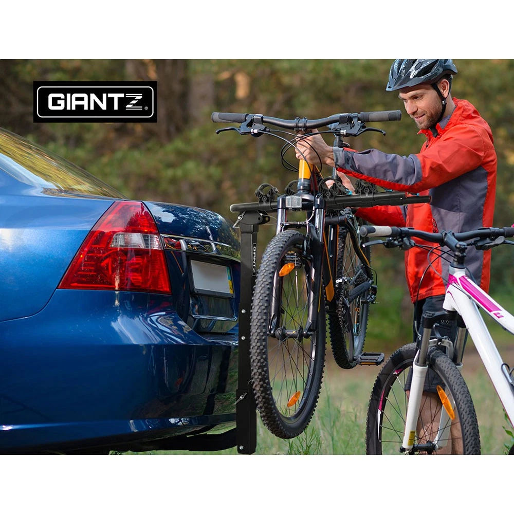 4 Bicycle Carrier Bike Rack Car Rear Hitch Mount 2" Towbar Foldable